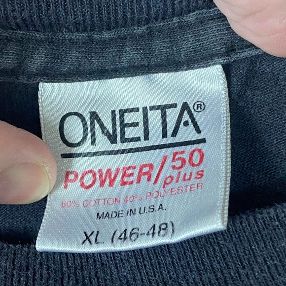 VINTAGE FIFTY F WORD Mens Black B DAY Short Sleeve T Shirt Size XL Single Stitch - Picture 5 of 9